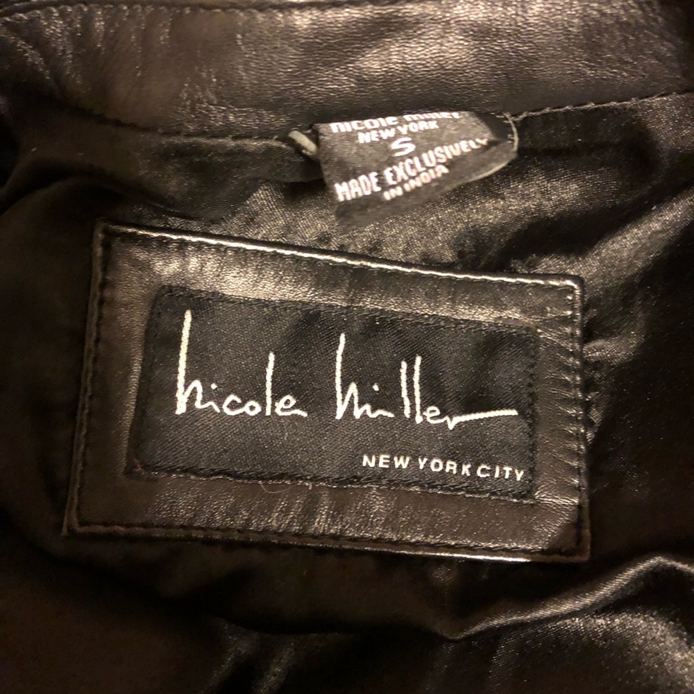 Nicole Miller leather jacket - Picture 9 of 9